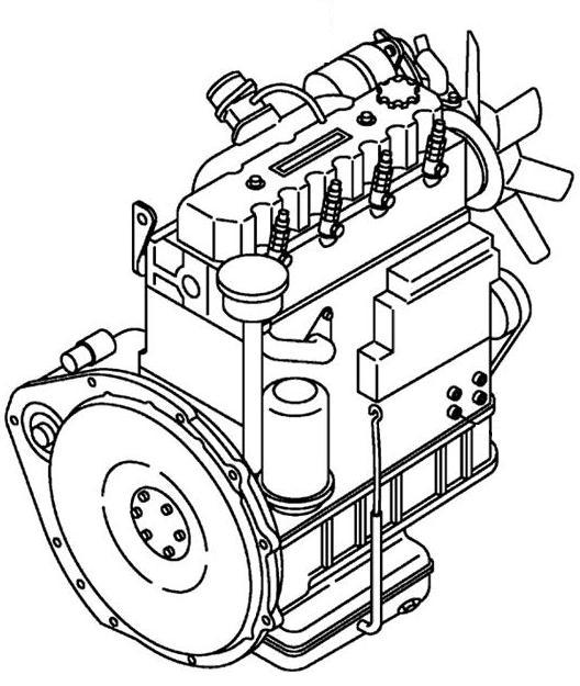 Двигатель в сборе YANMAR 4D92E 668500-