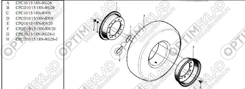 Гайка m12x1.5