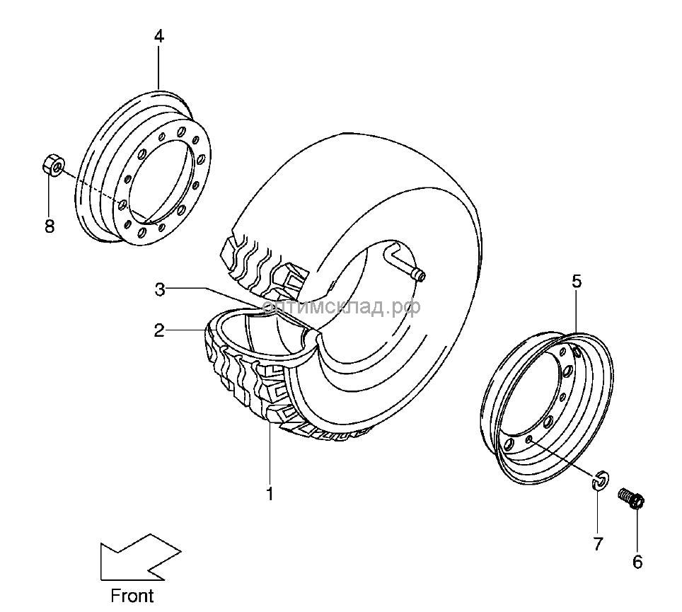 Колесо в сборе переднее
