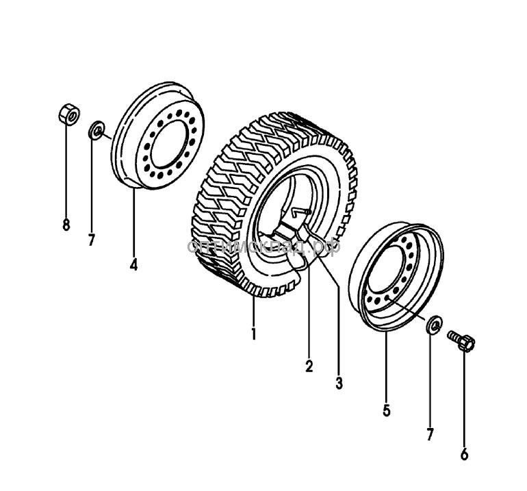 Колесо заднее в сборе