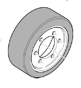 Крепление колеса грузового (B=102мм)