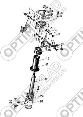 Рулевой механизм в сборе