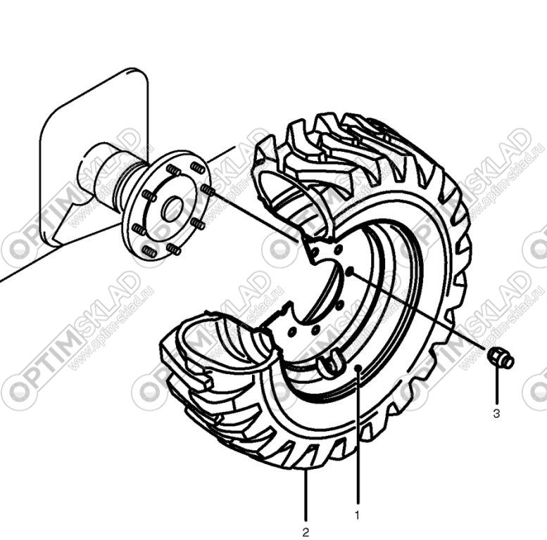 Шина и обод, правое